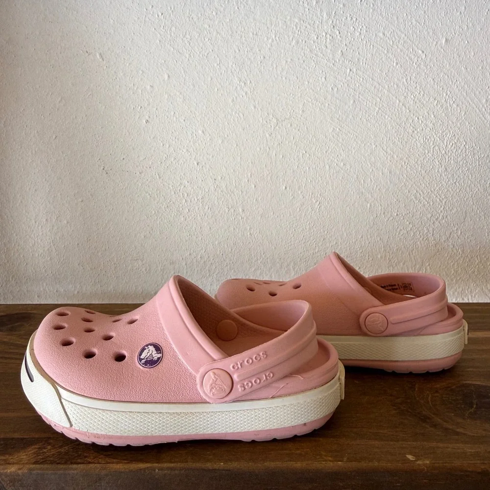 Crocs Crocband Pink Clogs Toddler Girls Size C6 C7